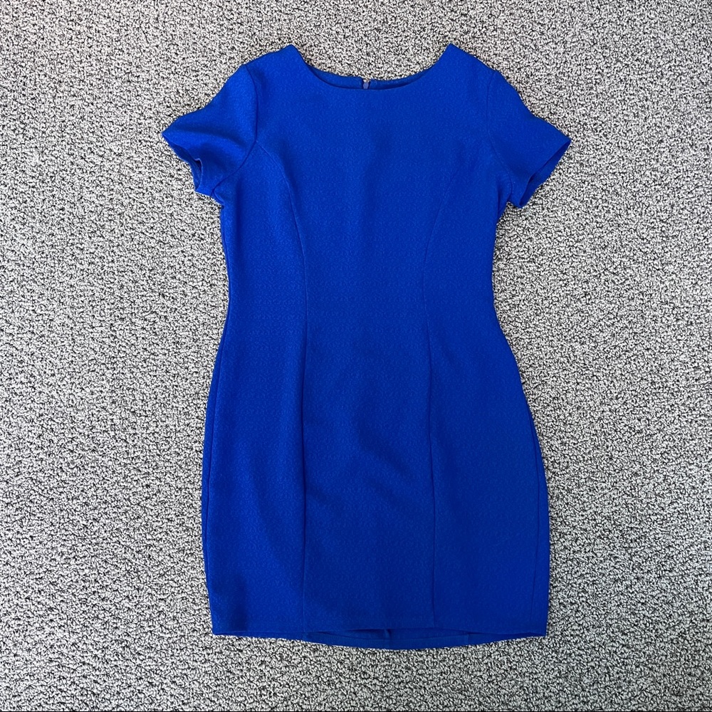 Royal Blue Pencil Mini Dress